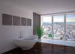 Illustration: Modern interior of bathroom Modern interior of bathroom
