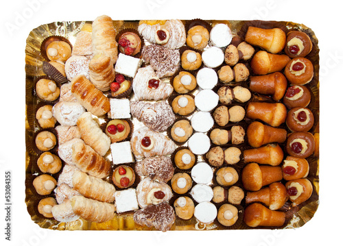 Photo: Tray of mixed patisserie Tray of mixed patisserie