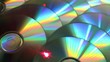 Laser reflejado en un cd y en la lente de la camara