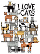 Vector: I Love Cats I Love Cats