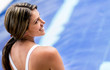 Woman going for a swim