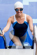 Photo: Female swimmer in a pool Female swimmer in a pool