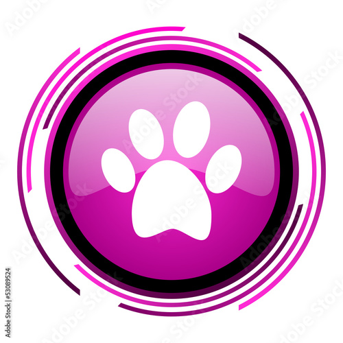 Illustration: animal footprint icon animal footprint icon