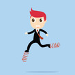 Vector: Businessman competition Businessman competition
