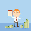 Vector: Businessman money Businessman money