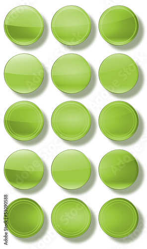 Illustration: Web Buttons glossy- set Web Buttons glossy- set