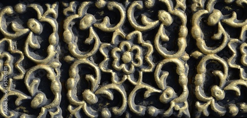 Photo: crafted pattern for walls, background crafted pattern for walls, background