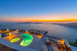 Greece Santorini island in Cyclades,  beautiful  wide view of th