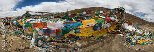 Photo: Pray flags in Tibet Pray flags in Tibet