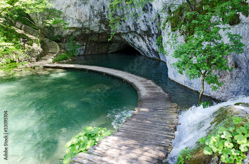 Photo: Wooden pathway. Plitvice Wooden pathway. Plitvice