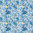Blue floral pattern