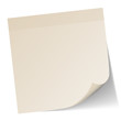 Beige Stick Note