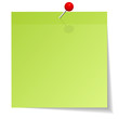 Green Stick Note & Red Needle
