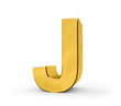 Letter in gold - J
