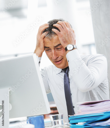 Photo: Businessman under stress Businessman under stress