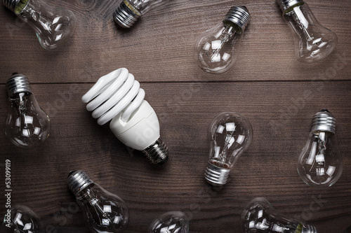 Photo: bulb uniqueness concept bulb uniqueness concept