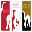 Vector image of an camel banners .
