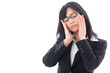 Photo: attractive asian businesswoman worried attractive asian businesswoman worried