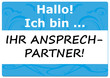 Namensschild: Begrüßung, Ansprechpartner, Service