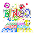 Bingo multicolore avec grilles