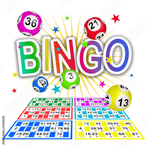 Illustration: Bingo multicolore avec grilles Bingo multicolore avec grilles