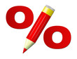 Illustration: rotstift preissenkung rotstiftpreise rotstift preissenkung rotstiftpreise