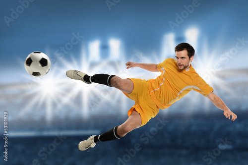 Photo: Soccer Player in Action Soccer Player in Action