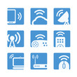 Vector: Wireless equipment buttons Wireless equipment buttons