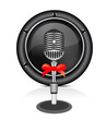 retro microphone with speaker