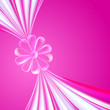 Abstract violet glass flower.\