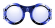 Sunglasses in disco style