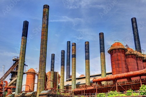 Photo: Factory Smoke Stacks Factory Smoke Stacks