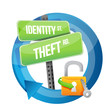 Illustration: identity theft road sign illustration design identity theft road sign illustration design