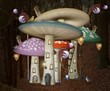 Mushrooms fantasy palace