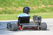 Kartfahrer von hinten