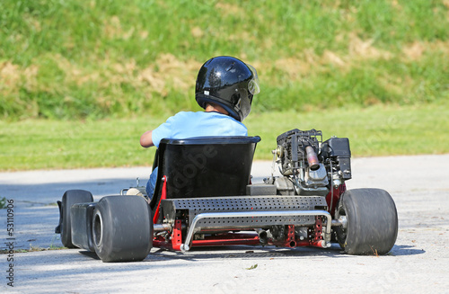 Photo: Kartfahrer von hinten Kartfahrer von hinten