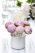 Pink cake pops