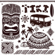Vintage Aloha Tiki illustration