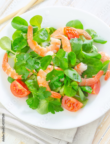 Photo: salad with shrimps salad with shrimps
