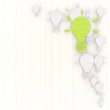 3d graphic of a elegant triangle background with pictogram