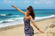 Photo: Happy young woman on the sea Happy young woman on the sea