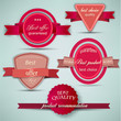 Vector: Set of Superior Quality and Satisfaction Guarantee Ribbons, Labe Set of Superior Quality and Satisfaction Guarantee Ribbons, Labe