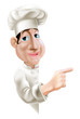 Vector: Side Pointing Chef Side Pointing Chef