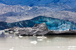 Tasman Glacier Lake icebergs in Aoraki Mt Cook NP