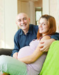 Happy pregnant couple