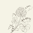 Card with clover