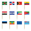 Set of international flags