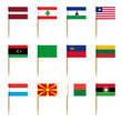 Set of international flags