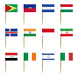 Set of international flags
