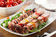 Grilled meat and vegetables